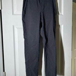 Black and white polka dot cropped pant